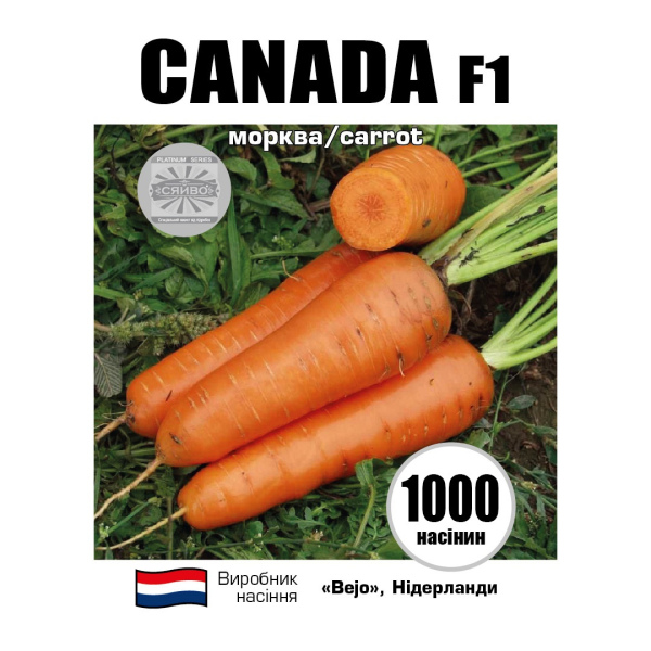 Канада F1 1000 насінин морква