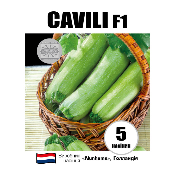 Кавілі F1 / Cavili F1 (5 насінин) кабачок